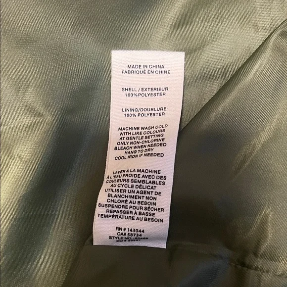 Avec Les Filles Dark Green Hooded Trench Coat - Picture 7 of 7